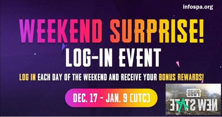 PUBG New State Announces Weekend Surprise: Rewards for Logging in Each Day for Next 3 Weekends December 17 through January 9, 2022