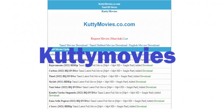 KuttyMovies 2022: Kutty Movies 2022 Tamil Movies HD Download Bollywood, Hollywood