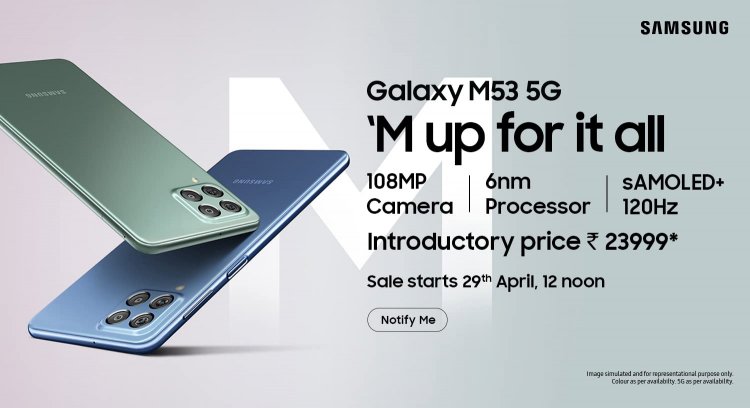 Samsung Galaxy M53 5G Goes for First Sale Today for Amazon Prime Customers: Price, and Specs