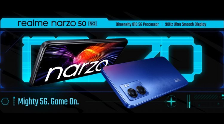 Realme Narzo 50 5G Goes for First Sale in India Today at 12 Noon Via Amazon: Bank Offers, Price, Specifications