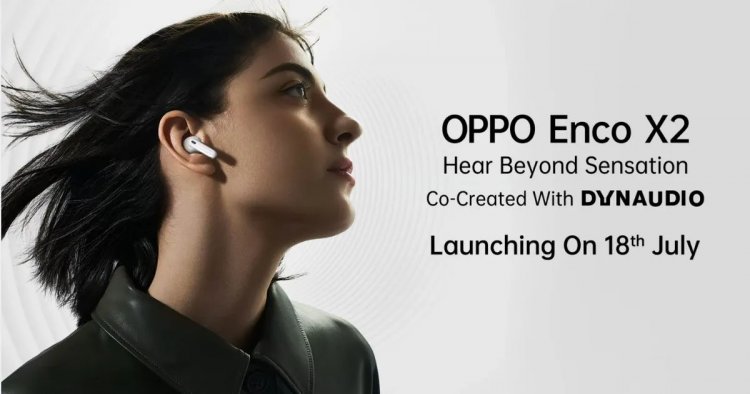 On July 18, OPPO Enco X2 with Active Noise Cancellation will be launched in India alongside the Reno 8 Series.