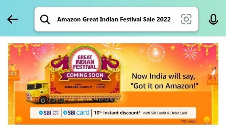 Amazon Great Indian Festival Sale 2022 Announced With SBI Discount Offers: Dates, Deals