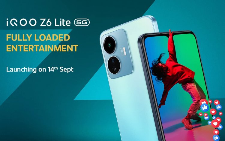iQOO Z6 Lite India Launch Date Has Been Set For September 14, with Amazon Availability Confirmed.