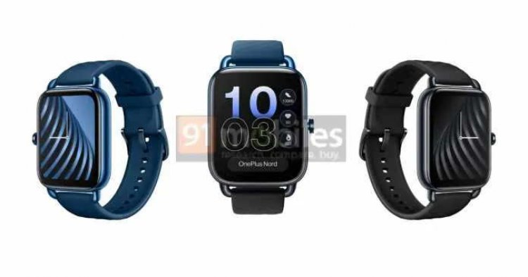 OnePlus Nord Watch is expected to be available in Black and Blue Colours in India, with a Battery Life of 10 Days.