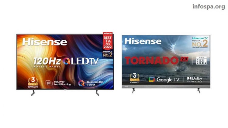 HiSense Launches A7H Tornado 2.0 TV, U7H TV Series TVs in India: Price in India and Availability, Specifications
